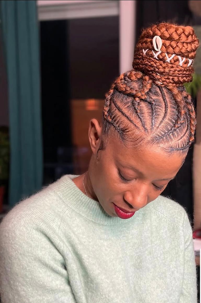 Cornrows Chignon
